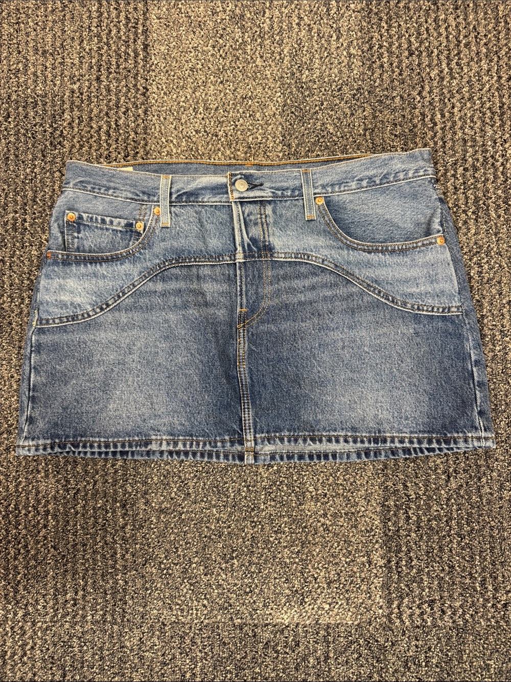 Levi Icon Denim Mini Skirt - Blue